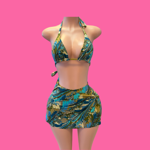 Burning Blue Skort Set