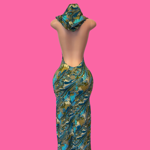 Burning Blue Dress