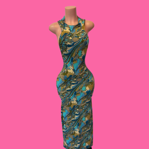 Burning Blue Dress